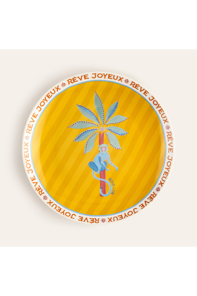 Zsa Zsa Zsu Luohu Porselen Pasta Tabağı 21 Cm Renkli