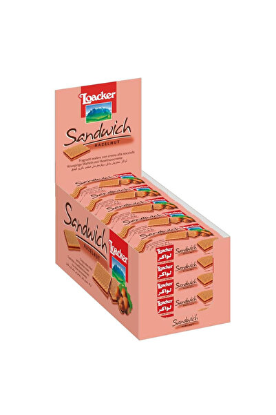 Loacker لواكر ويفر ساندوتش بندق علبة 25*25 جرام