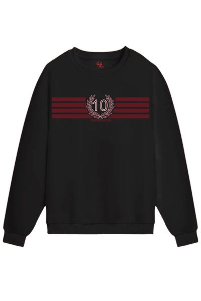 Rabona Fashion Bandırma No.10 Prestige – Φούτερ με Μίνιμαλ Σχέδιο Στεφάνι – Φ...
