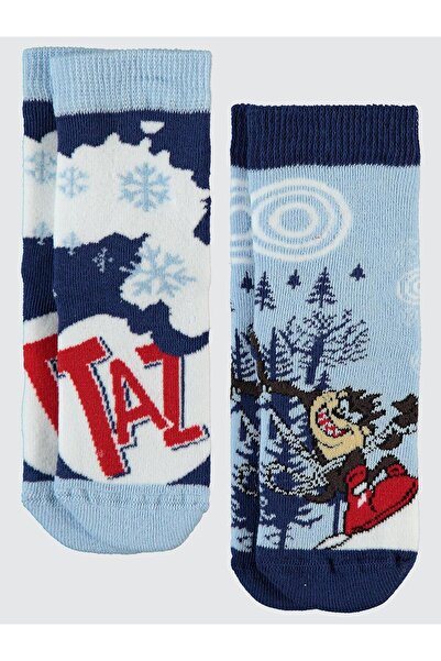 Looney Tunes Πετσέτες Τασμανίας 2 τεμαχίων, ανδρικές κάλτσες για ηλικίες 2-12...