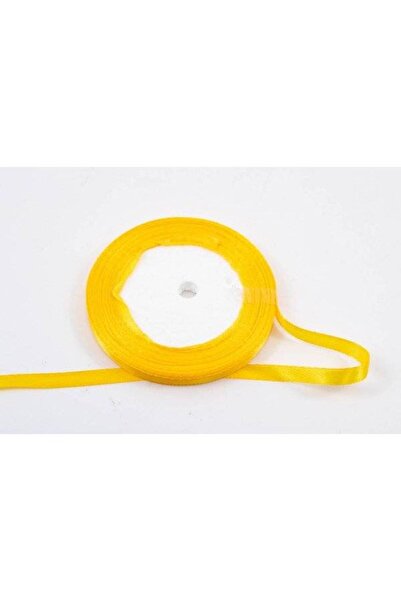 OEM Set of 3 rolls Satin Ribbon 0.6cm/22m Sun Yellow