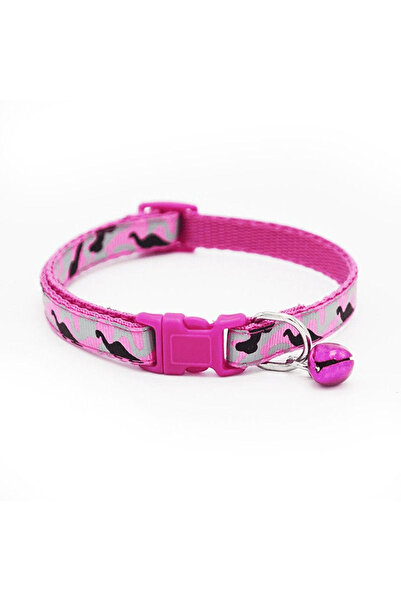 Ropet Zgarda ajustabila cu clopotel pentru caini si pisici, 18-32cm/1cm, Regl...