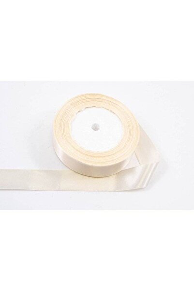 OEM Set of 3 rolls Satin Ribbon 2.5cm/22m Light Cream