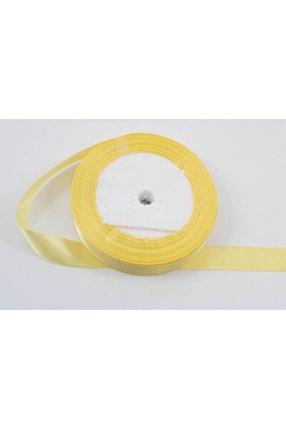 OEM Set of 3 rolls of Satin Ribbon 1.5cm/22m Yellow Straw