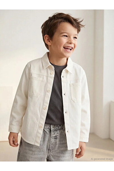 LC Waikiki Lcw Kids Green Long Sleeve Boy's Shirt