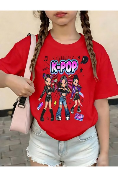 E-ROMA K-Pop Printed Unisex Children's T-Shirt 3Gh2