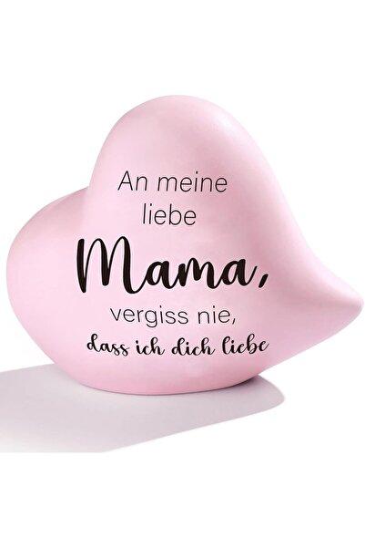 Jetec Christmas Gift for Mom Ceramic Heart Ornament with Affectionate Saying ...