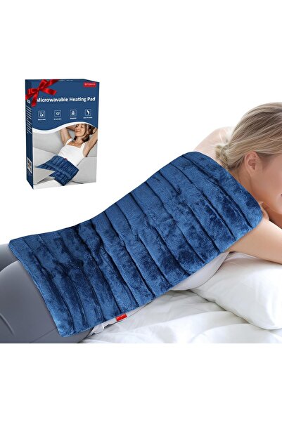 Comfytemp Large Weighted Grain Pillow 30x60cm 1.8kg Microwave Heating Pad, Fl...