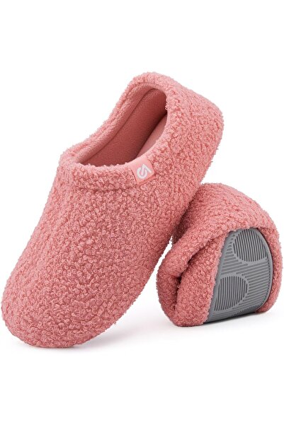 NO BRAND Women's Fuzzy Teddy Curly Fur Memory Foam Slippers