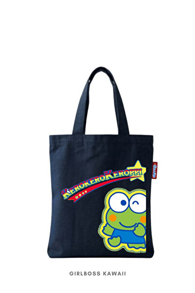 Girlboss Kawaii Keroppi Mini Tote Bag/Tablet/Book/Mini Cloth Shopping Bag Bag...