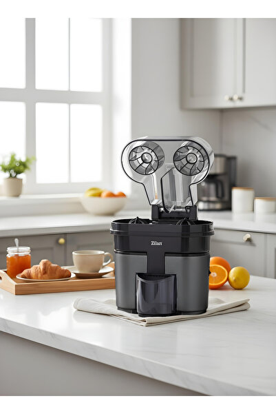 Zilan Electric Citrus Juicer with 2 Cones ZLN1156, Integrated Blade in Lid, S...