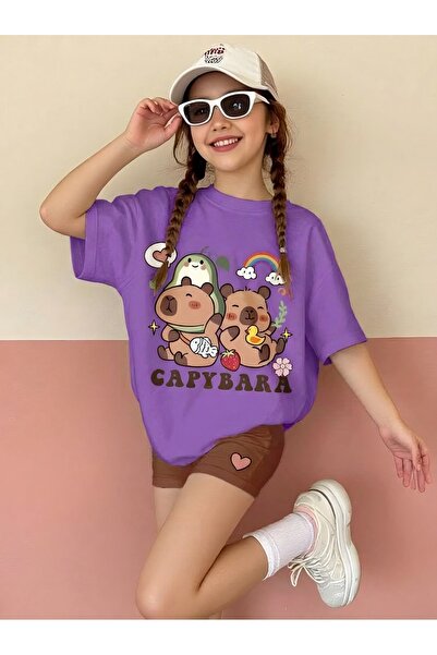 E-ROMA Capibara Unisex Children's T-Shirt 3Gh5