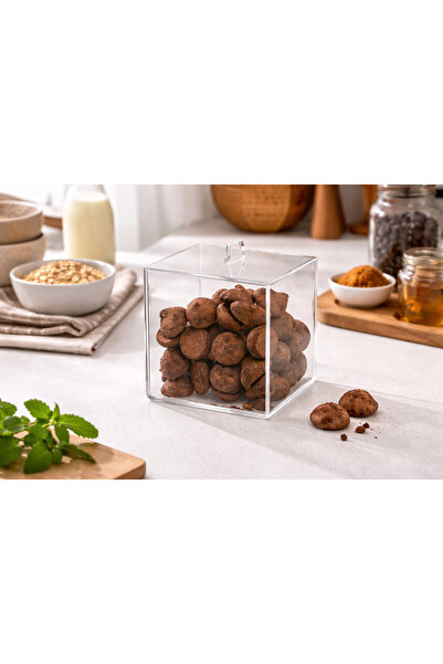 PLEXIROM Square box l 12 x d. 12 x h. 12 cm (with lid)