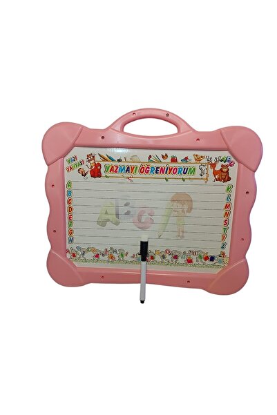 çift taraflı kalem,silgili yazı tahtası yazmayı öğreniyorum,matematik öğreniyorum büyük boy 35x30cm