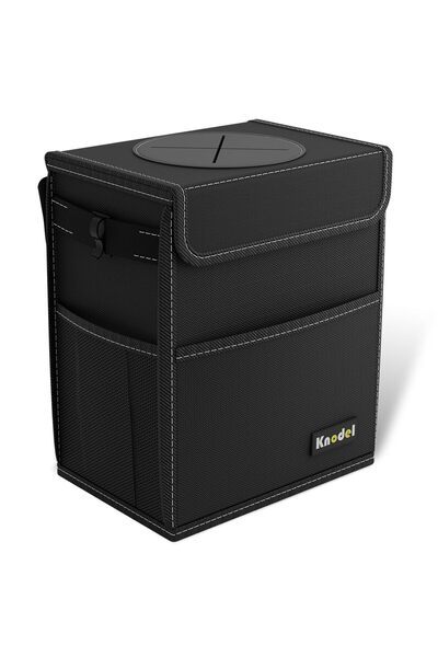 NO BRAND Coș de gunoi auto cu capac - pliabil și impermeabil pentru utilizare...