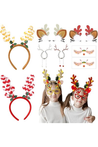 Garomia Christmas Antler Hair Band Set