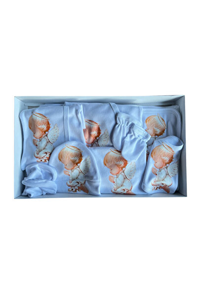 Your Baby Store Set bebelus de scos din spital 10 piese, bumbac , model inger...