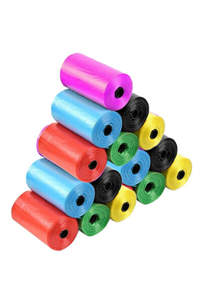 Ropet Dog/cat waste bags, 225 PCS, garbage bags, 15 rolls, 15 pcs/roll, multi...