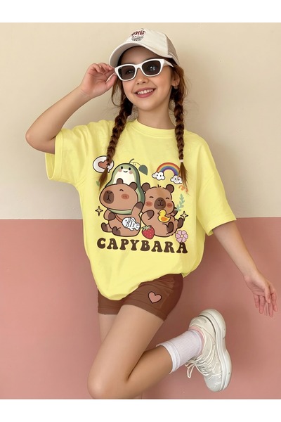 E-ROMA Capibara Unisex Children's T-Shirt 3Gh5