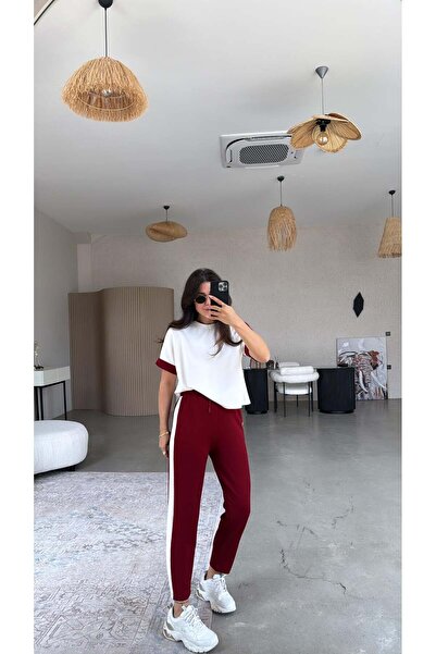 CyRo Women's Modal Fabric Striped Tracksuit Set