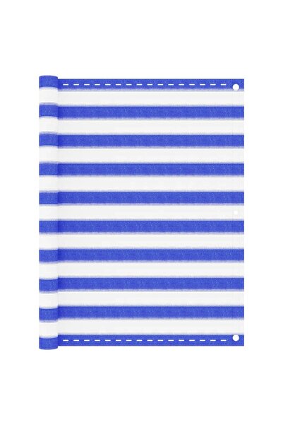 Concept Balcony screen, blue and white, 120x300 cm, HDPE