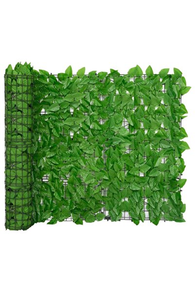 Concept Paravan de balcon, frunze verde închis, 300x100 cm