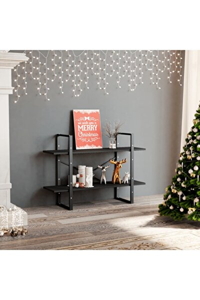 Concept Bookcase with 2 shelves, gray, 100x30x70 cm, chipboard