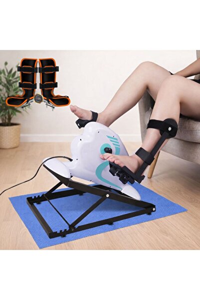 Evde Fizik Tedavi İçin Sabitleme Aparatlı Pedal Çevirme Cihazı