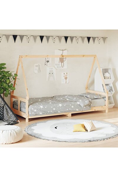 Concept Σκελετός παιδικού κρεβατιού, 80x200 εκ., μασίφ ξύλο πεύκου