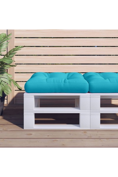 Concept Μαξιλάρι από παλέτες, τυρκουάζ, 60x61.5x10 εκ., ύφασμα Oxford