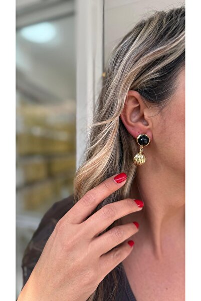 Nole&Co. أقراط دائرية متدلية من الفولاذ