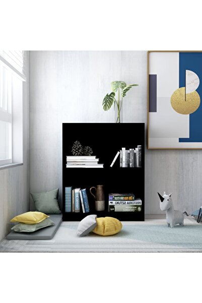 Concept Bibliotecă, negru, 60x24x74,5 cm, lemn compozit