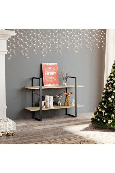 Concept Bookcase with 2 shelves, sonoma oak, 100x30x70 cm, chipboard