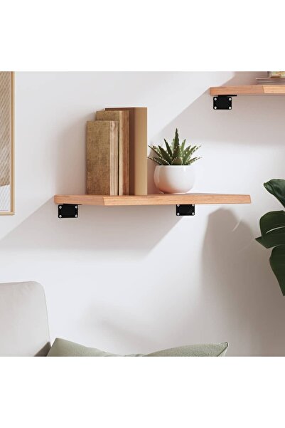 Concept Poliță perete maro deschis 40x30x2 cm lemn masiv stejar tratat