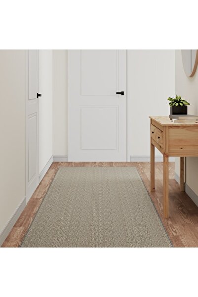 Concept Covor traversă cu aspect sisal, argintiu, 80x300 cm