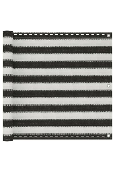 Concept Balcony screen, anthracite and white, 90 x 500 cm, HDPE