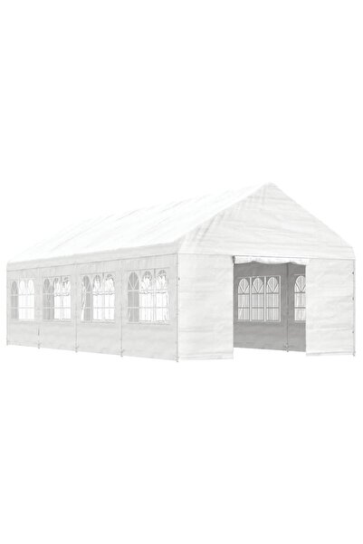 Concept Foișor cu acoperiș, alb, 8,92x4,08x3,22 m, polietilenă