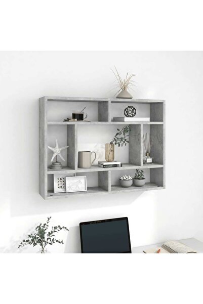 Concept Wall shelves, concrete grey, 75x16x55 cm, chipboard