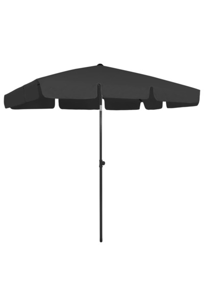 Concept Ομπρέλα θαλάσσης, μαύρη, 200x125 εκ.