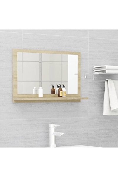 Concept Bathroom mirror, sonoma oak, 60 x 10.5 x 37 cm, chipboard