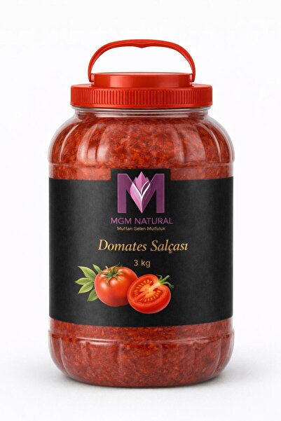 DOĞAL EL YAPIMI DOMATES SALÇASI 3 KG PET