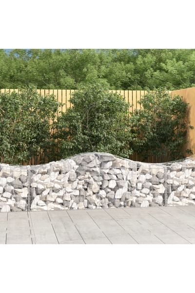 Concept Coș gabion arcuit 200x50x60/80 cm fier galvanizat