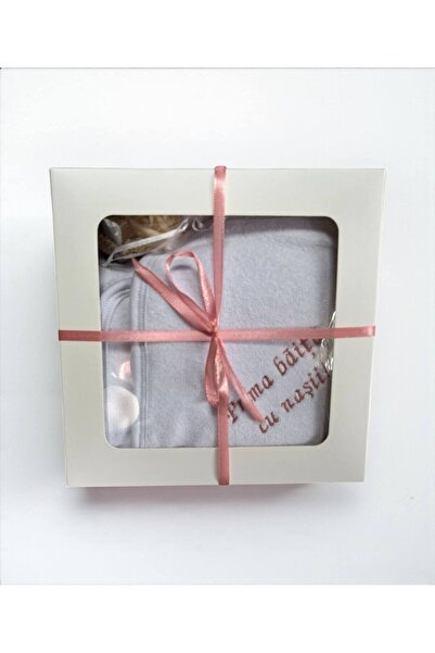 Your Baby Store Embroidered towel - powder “Prima baita cu nasii”, with spice...