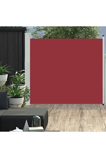 Concept Copertină laterală retractabilă de terasă, roșu, 170 x 300 cm