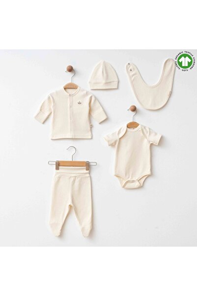 Polpuf Organic Cotton 5-Piece Hospital Release Newborn Set