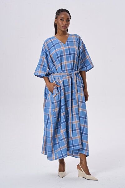 HANIQA Modern and Stylish Casual Design Striped Dress