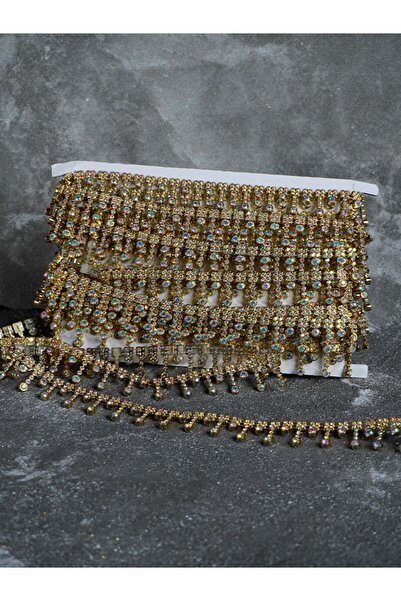 ARN Stone-Embellished Hanging Ribbon 2 cm width Decorative Textile Accessory ...