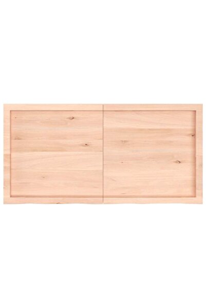 Concept Poliță de perete, 120x60x4 cm, lemn masiv de stejar netratat