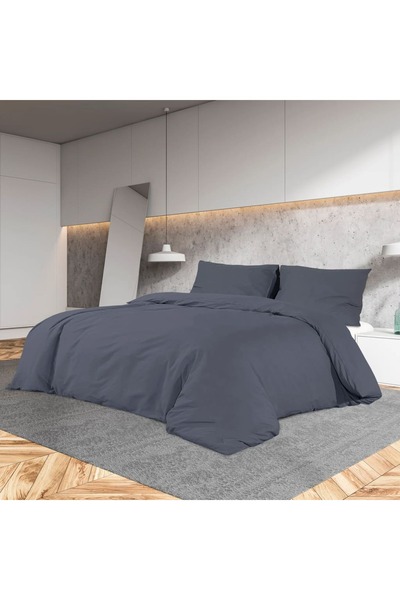 Concept Set lenjerie cu husă de pilotă, antracit, 225x220 cm microfibră