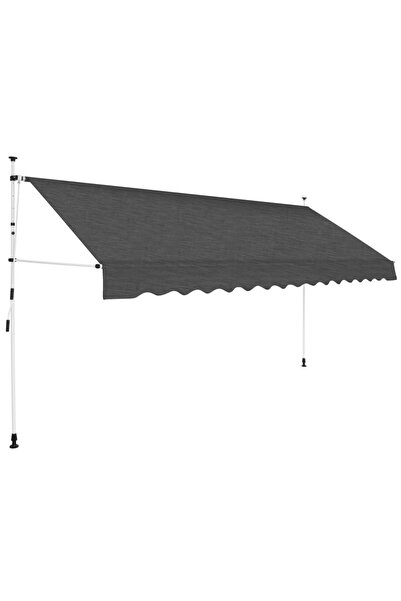 Concept Copertină retractabilă manual, antracit, 400 cm
